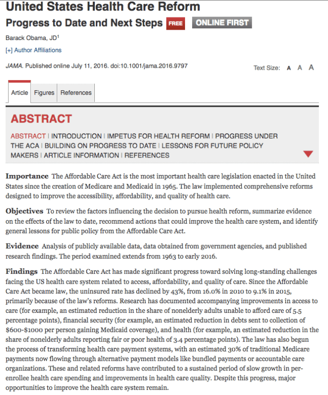 United States Health Care Reform